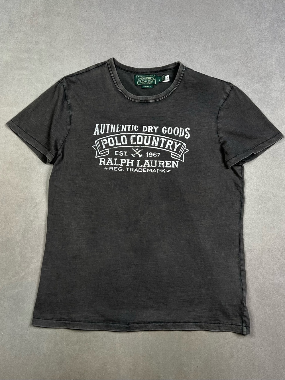 Ralph Lauren Black Polo Country Graphic Short Sleeve Tee